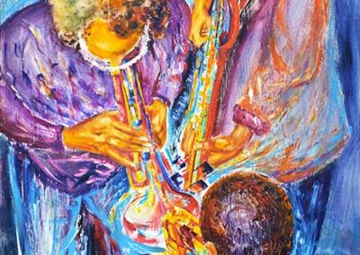 488 Acryl auf Holz Miles Davis (1988) 120x170cm