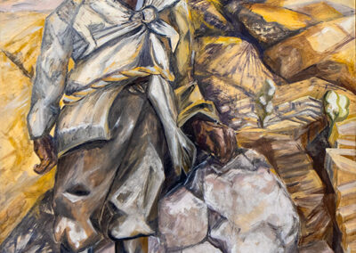 179 Ölfarbe auf Papier o.T. (1986) 120x140cm