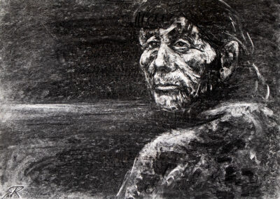 328 Kohle-Zeichnung o.T. (1986) 57x42cm